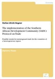 Cover von The implementation of the Southern African Development Community (SADC) Protocol on Trade