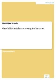 Cover von Geschäftsberichterstattung im Internet