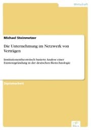 Cover von Die Unternehmung im Netzwerk von Verträgen