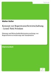 Cover von Konzept zur Regenwasserbewirtschaftung - Lenné Park Potsdam