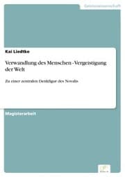 Cover von Verwandlung des Menschen - Vergeistigung der Welt