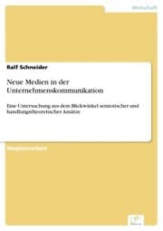 Cover von Neue Medien in der Unternehmenskommunikation