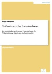 Cover von Tarifstrukturen der Festnetzanbieter