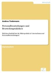 Cover von Personalbeurteilungen und Beurteilungstaktiken