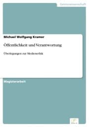 Cover von Öffentlichkeit und Verantwortung