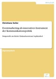 Cover von Eventmarketing als innovatives Instrument der Kommunikationspolitik