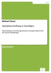 Cover von Spielplanerstellung in Sportligen