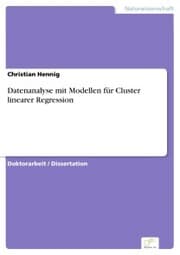 Cover von Datenanalyse mit Modellen für Cluster linearer Regression