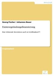 Cover von Existenzgründungsfinanzierung