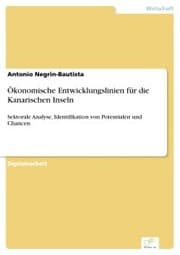 Cover von Ökonomische Entwicklungslinien für die Kanarischen Inseln