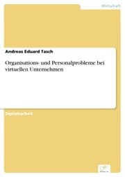 Cover von Organisations- und Personalprobleme bei virtuellen Unternehmen