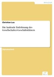 Cover von Die laufende Entlohnung des Gesellschafter-Geschäftsführers