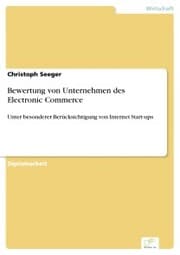Cover von Bewertung von Unternehmen des Electronic Commerce