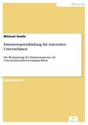 Cover von Emissionspreisfindung für innovative Unternehmen
