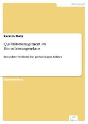 Cover von Qualitätsmanagement im Dienstleistungssektor