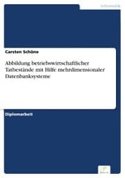 Cover von Abbildung betriebswirtschaftlicher Tatbestände mit Hilfe mehrdimensionaler Datenbanksysteme