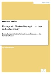 Cover von Konzept der Markenführung in the new and old economy