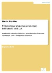 Cover von Unterschiede zwischen deutschem Bilanzrecht und IAS