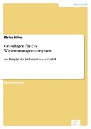 Cover von Grundlagen für ein Wissensmanagementsystem