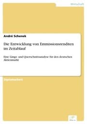 Cover von Die Entwicklung von Emmissionsrenditen im Zeitablauf