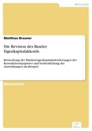 Cover von Die Revision des Baseler Eigenkapitalakkords