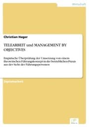 Cover von TELEARBEIT und MANAGEMENT BY OBJECTIVES