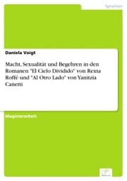 Cover von Macht, Sexualität und Begehren in den Romanen 'El Cielo Dividido' von Reina Roffé und 'Al Otro Lado' von Yanitzia Canetti