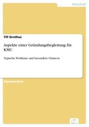 Cover von Aspekte einer Gründungsbegleitung für KMU