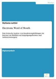Cover von Electronic Word of Mouth