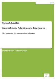 Cover von Generalisierte Adaption und Interferenz