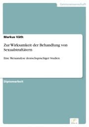 Cover von Zur Wirksamkeit der Behandlung von Sexualstraftätern