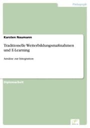 Cover von Traditionelle Weiterbildungsmaßnahmen und E-Learning