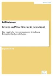 Cover von Growth- und Value-Strategie in Deutschland