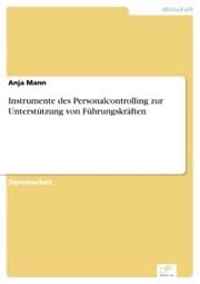 Cover von Instrumente des Personalcontrolling zur Unterstützung von Führungskräften
