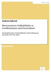 Cover von Börsennotierte Fußball-Klubs in Großbritannien und Deutschland