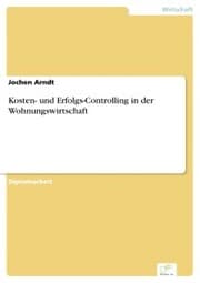 Cover von Kosten- und Erfolgs-Controlling in der Wohnungswirtschaft