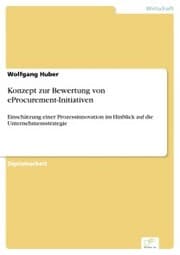 Cover von Konzept zur Bewertung von eProcurement-Initiativen