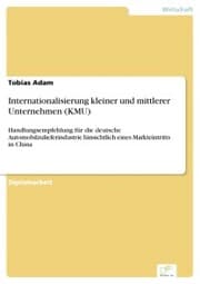Cover von Internationalisierung kleiner und mittlerer Unternehmen (KMU)