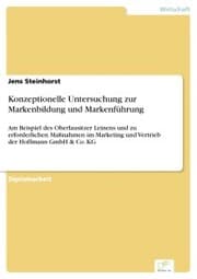 Cover von Konzeptionelle Untersuchung zur Markenbildung und Markenführung