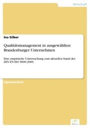 Cover von Qualitätsmanagement in ausgewählten Brandenburger Unternehmen