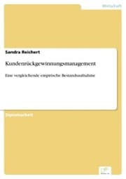 Cover von Kundenrückgewinnungsmanagement