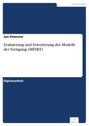 Cover von Evaluierung und Erweiterung des Modells der Fertigung (MFERT)