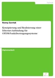 Cover von Konzipierung und Realisierung einer Ethernet-Anbindung für OFDM-Funkübertragungssysteme