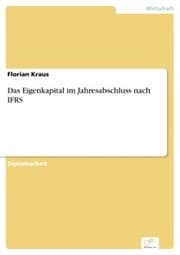 Cover von Das Eigenkapital im Jahresabschluss nach IFRS