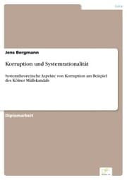 Cover von Korruption und Systemrationalität