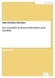Cover von Der Goodwill im Konzernabschluss nach IAS/IFRS