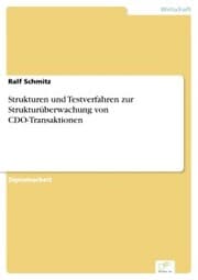 Cover von Strukturen und Testverfahren zur Strukturüberwachung von CDO-Transaktionen
