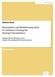 Cover von Konzeption und Realisierung einer E-Commerce-Lösung für Startup-Unternehmen