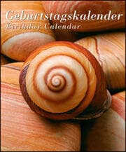 Cover von N NEUMANNVERLAGE - Shells & Stones Geburtstagskalender, 22x26,5cm, immerwährender Geburtstagskalender, Spiralbindung, Platz für Notizen und Geburtstage