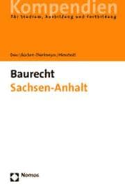 Cover von Baurecht Sachsen-Anhalt